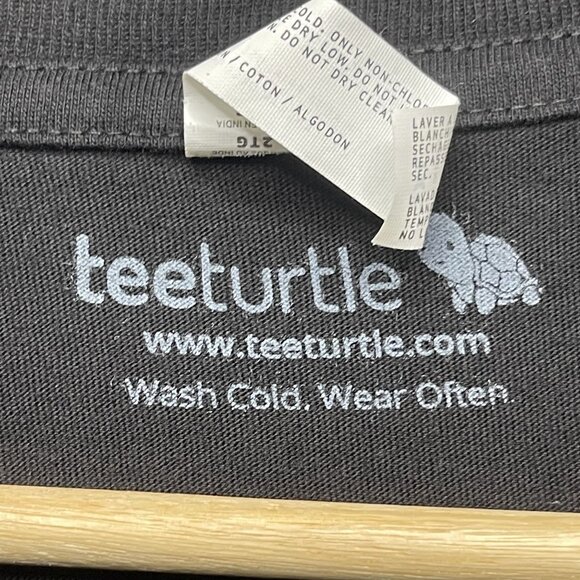 Teeturtle Pew Pew Cat Gamer Graphic T-Shirt 2XL Black Short Sleeve - Picture 3 of 6